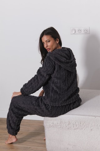 Pijama polar Ual - Negro - Just For Victoria