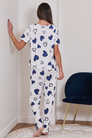 Pijama Balo - Blanco y azul marino - Just For Victoria
