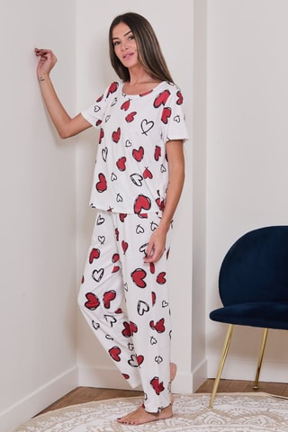 Pijama Balo - Blanco y rojo - Just For Victoria