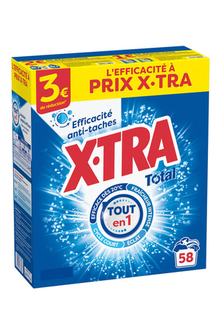 4 x Poudre XTra Total 4+1 - 2,9 kg - 58 lessives