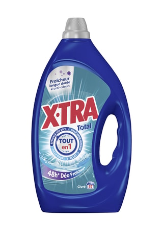 4 x Lessive Total 4+1 Déo Fraîcheur Givré XTra - 57 lavages - 2,56 l