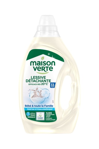 4 x Lessive Famille et Bébé Maison Verte - 33 lavages