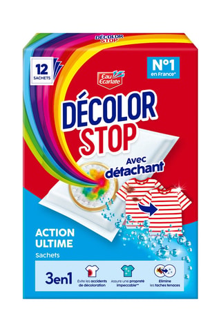 6 x Décolor Stop 3 en 1 Détachant - 12 sachets