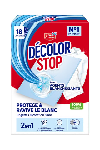 4 x Décolor Stop Ravive le Blanc - 18 lingettes