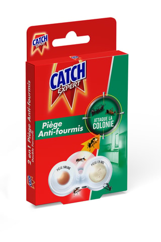5 x 2 pièges anti-fourmis 2-en-1 catch expert
