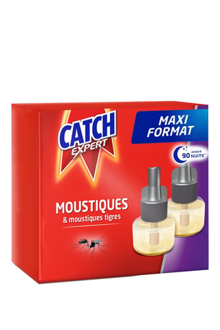 3 x 2 recharges diffuseur électrique liquide répulsif maxi format - 2 x 45 nuits