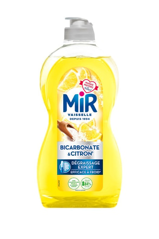 4 x Liquide vaisselle Bicarbonate et Citron Mir - 450 ml