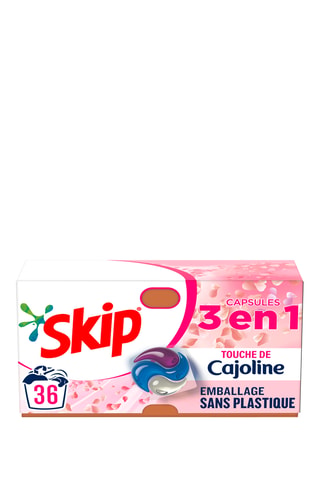 3 x 36 doses de lessive 3-en-1 Skip Touche de Cajoline