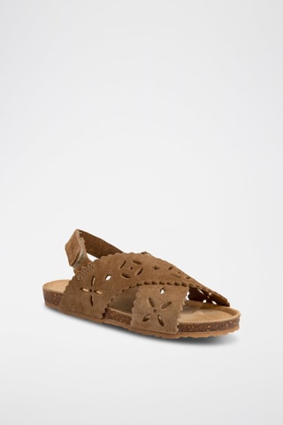 Nubuck Sandalen Bruin