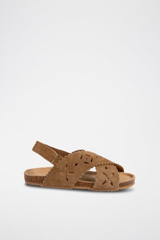 Nubuck Sandalen Bruin