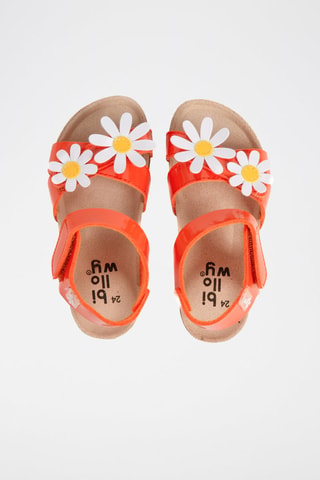 Gelakte Sandalen Oranje