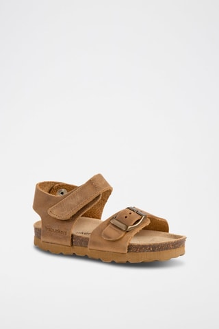 Leren Sandalen Rosso Lichtbruin