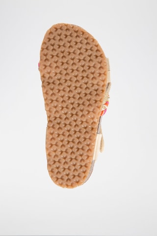 Leren Sandalen Rosso Goudkleurig