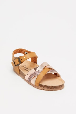 Sandalen Camel en Goudkleurig