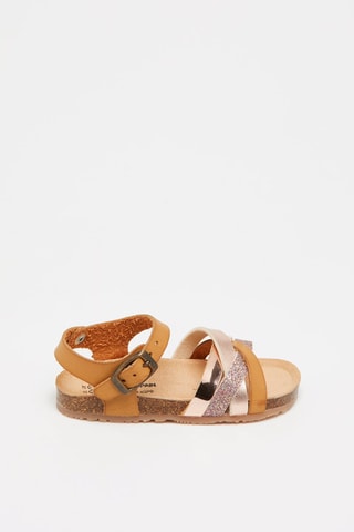 Sandalen Camel en Goudkleurig