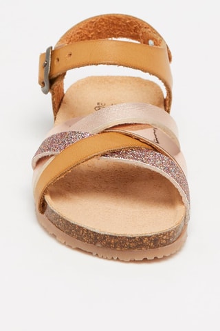 Sandalen Camel en Goudkleurig