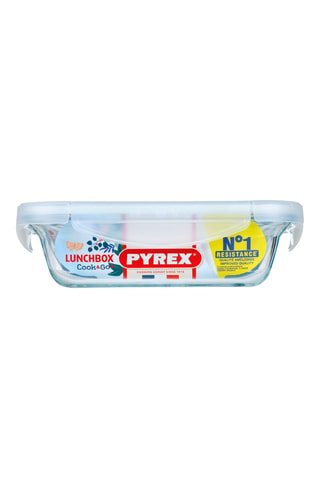 Lunchbox rettangolare in vetro borosilicato Pyrex® con coperchio Cook & Go - 0,8 l