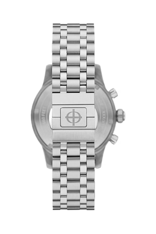 Reloj automático de acero - Cronógrafo - Plateado y negro