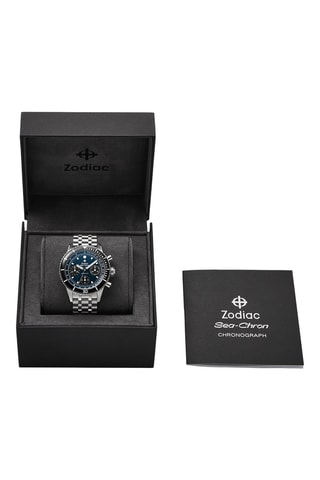 Reloj automático de acero - Cronógrafo - Plateado y negro