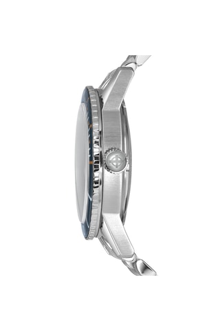Reloj automático de acero - Plateado y azul