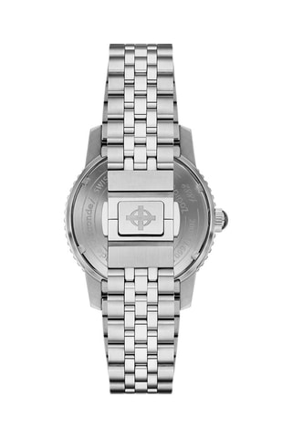 Reloj automático de acero - Plateado y azul