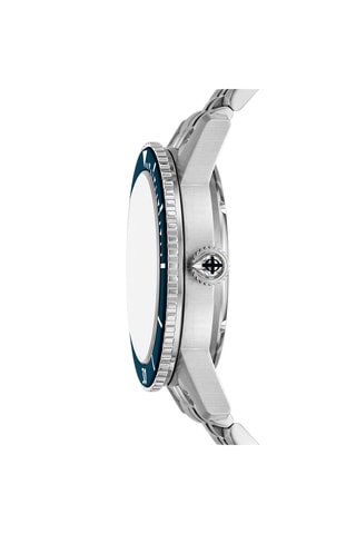 Reloj automático de acero - Plateado y azul