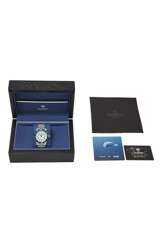 Reloj automático de acero - Plateado y azul