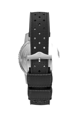 Reloj automático de caucho - Negro