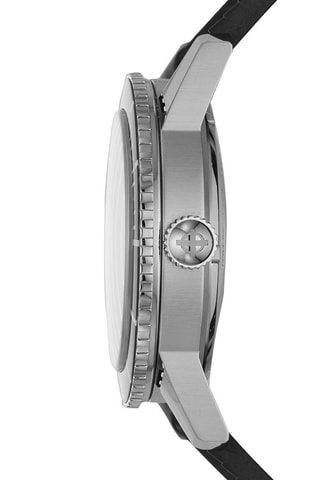 Reloj automático de caucho - Negro