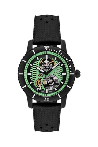 Reloj automático de caucho - Negro