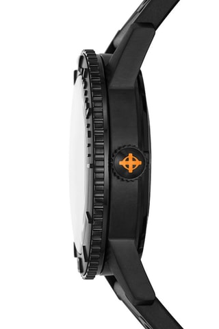 Reloj automático de caucho - Negro