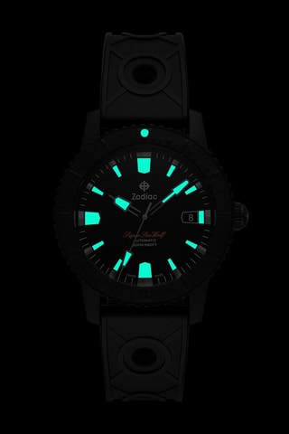 Reloj automático de caucho - Negro