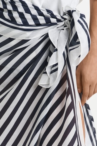 Pareo in seta - Navy