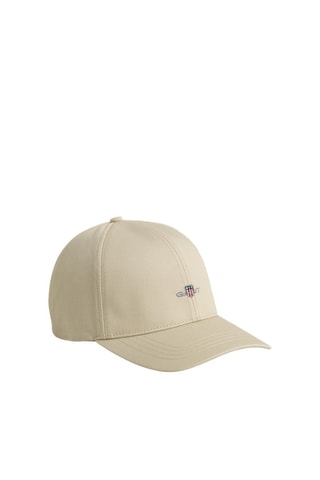 Cappellino in cotone bio e lana - Beige