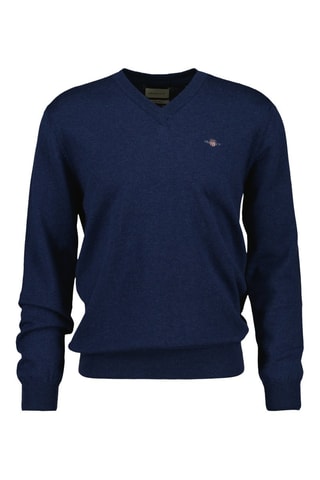 Maglia regular in cotone bio - Navy
