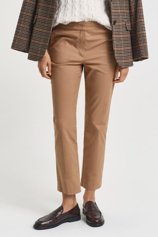 Pantaloni cigarette 7/8 - Kaki