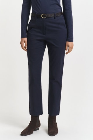 Pantaloni chino slim 7/8 - Navy
