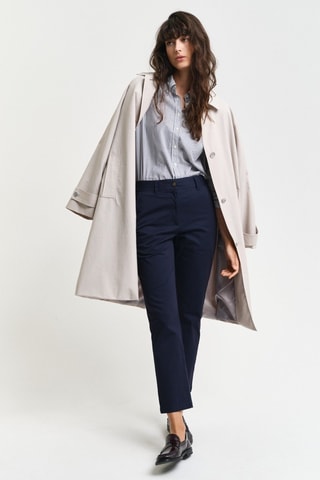 Pantaloni chino slim 7/8 - Navy