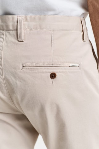 Pantaloni chino slim in cotone bio - Beige