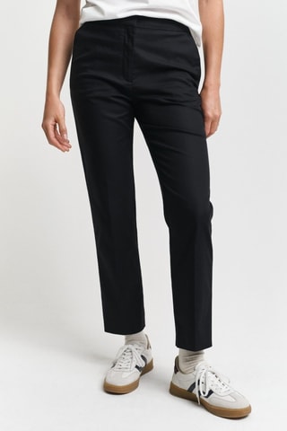 Pantaloni slim in cotone bio - Nero