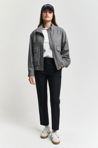 Pantaloni slim in cotone bio - Nero