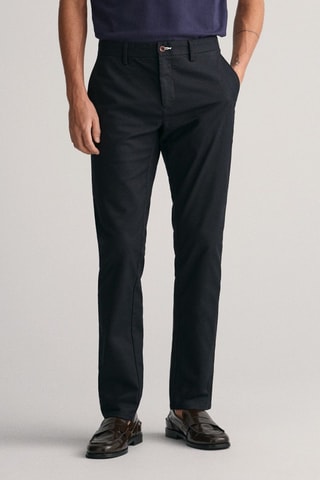 Pantaloni chino slim - Nero