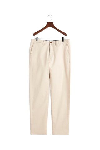 Pantaloni chino regular in cotone bio - Beige