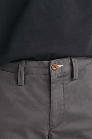 Pantaloni chino slim in cotone bio - Antracite