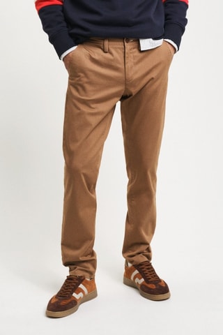 Pantaloni chino slim - Marrone