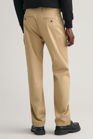 Pantaloni chino regular - Beige