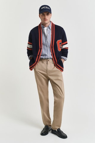 Pantaloni chino regular - Beige
