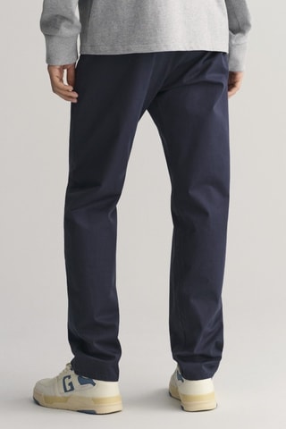 Pantaloni chino regular in cotone bio - Navy