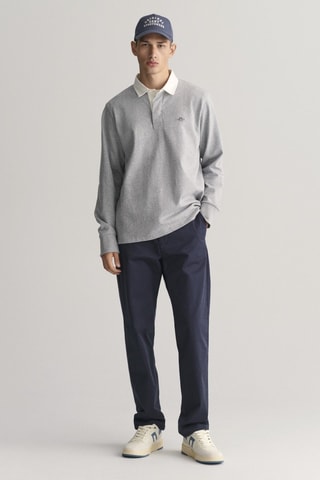Pantaloni chino regular in cotone bio - Navy