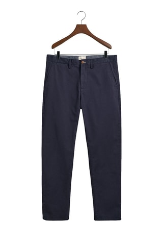 Pantaloni chino regular in cotone bio - Navy